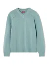 Staud Wilson Blue Sweater