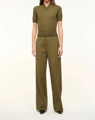 Staud Sullivan Top In Sargent Green In Multi