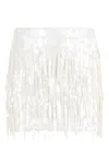 Staud Supernova Fringe Skirt In White