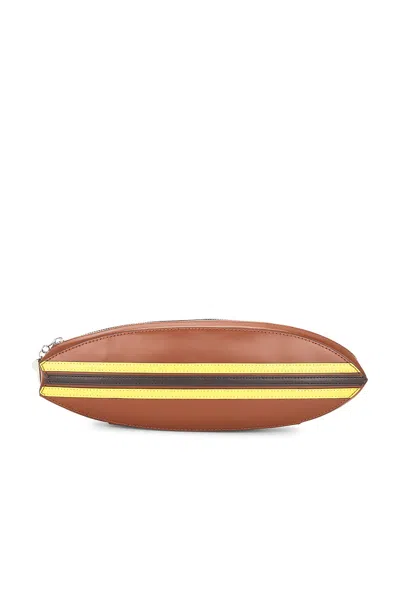 Staud Surfboard Clutch In Tabac