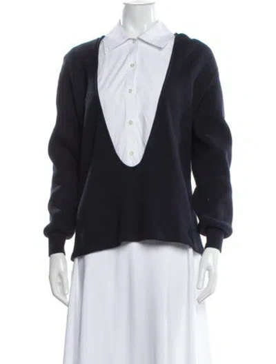 Pre-owned Staud Sweater In Blue