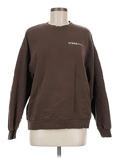 Pre-owned Staud Sweatshirt In Brown
