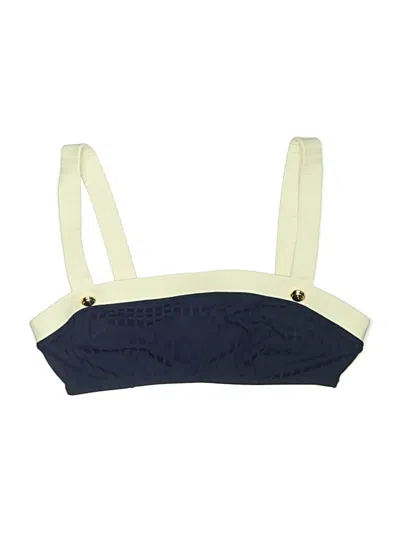 Pre-owned Staud Swimsuit Top Blue Swimwear