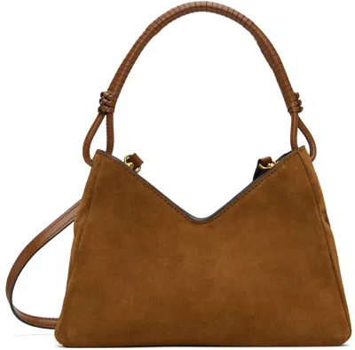 Staud Brown Valerie Shoulder Bag In Tan Tan