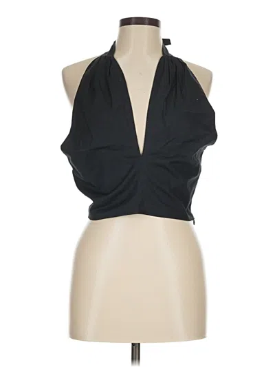 Pre-owned Staud Tank Top Black Halter Neckline Tops