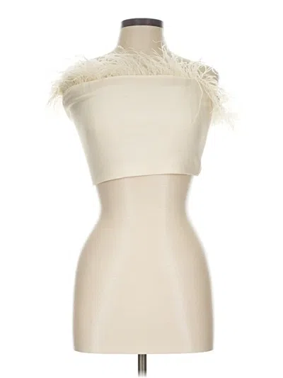 Pre-owned Staud Tank Top Ivory Strapless Neckline Tops
