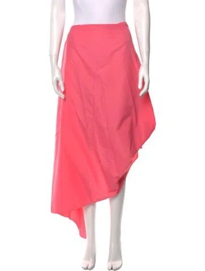 Pre-owned Staud Tassel Accents Long Skirt In Pink