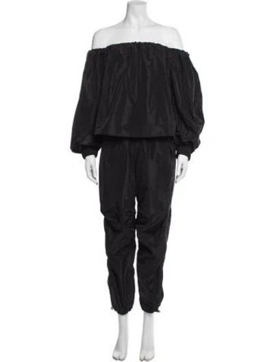 Pre-owned Staud Tassel Accents Pant Set In Black