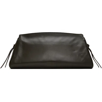 Staud Taupe Maude Large Clutch In Brown