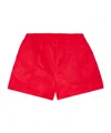 Staud Taurus Patchwork Athletic Shorts In Red