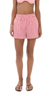 Staud Taurus Shorts Montauk Stripe