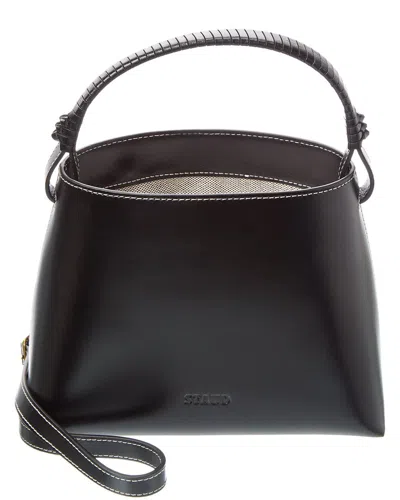 Staud Tellie Leather Shoulder Bag With Strap