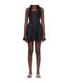Staud Mini Teresa Cotton Minidress In Black