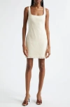Staud Off-white Isabela Minidress In Ivory