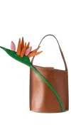 Staud The Bird Of Paradise Bucket Bag Tan In Tan