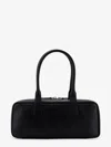 Staud Grained Leather Rectangular Shoulder Bag In Black