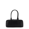 Staud Dude Small Leather Shoulder Bag In Black