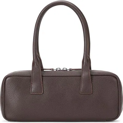 Staud The Dude Leather Shoulder Bag In Espresso