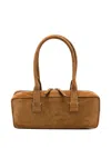 Staud The Dude Zip-up Tote Bag In Brown