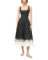 Staud Wells Mini Dress In Onyx Tie Dye In Onyx Tie Dye