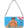 Staud Timmy Beaded Shoulder Bag In Blue