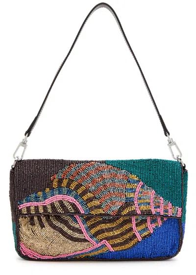 Staud Timmy Beaded Shoulder Bag In Multi