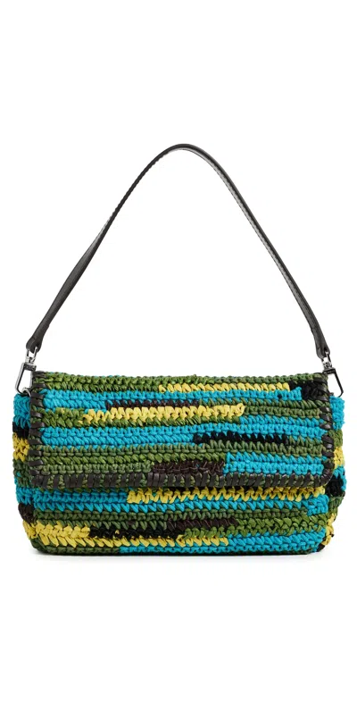 Staud Timmy Convertible Shoulder Bag Happy Sack In Blue