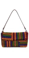 Staud Timmy Convertible Shoulder Bag Jungle Stripe