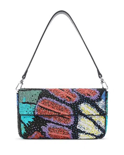 Staud Timmy Sequined Convertible Shoulder Bag In Blue
