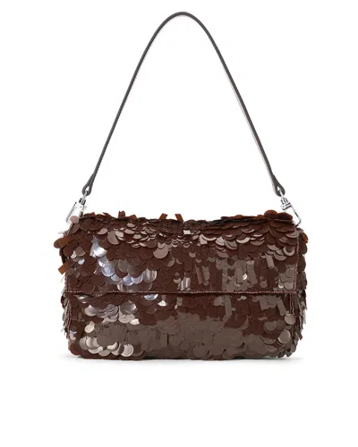 Staud Timmy Shoulder Bag Cacao In Brown