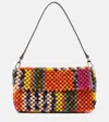 Staud Multicolor Timmy Beaded Shoulder Bag In Multicoloured