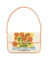 Staud Tommy Vegan-trimmed Bead-embellished Embroidered Satin Shoulder Bag