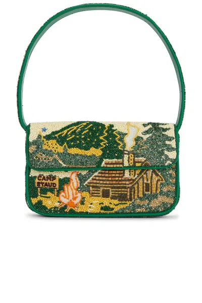 Staud Tommy Beaded Bag In Green