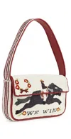 Staud Tommy Beaded Bag Derby In Brown