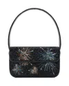 Staud Beaded-firework Shoulder Bag In Black