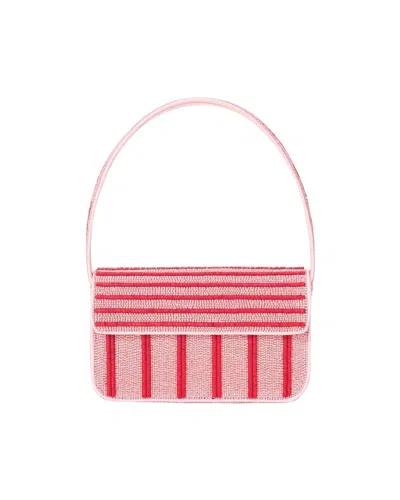 Staud Tommy Beaded Bag Montauk Stripe