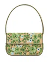 Staud Tommy Beaded Shoulder Bag In Moss Floral