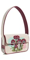 Staud Tommy Bead-embellished Satin Shoulder Bag