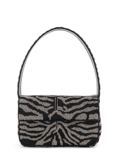 STAUD TOMMY BEADED BAG SHOULDER BAG WITH ALL-OVER BEADS