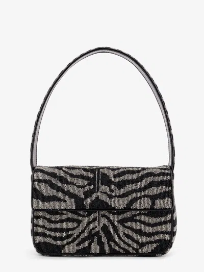 STAUD TOMMY BEADED BAG SHOULDER BAG WITH ALL-OVER BEADS