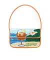 Staud Tommy Beaded Bag Sunset Spritz In Multi
