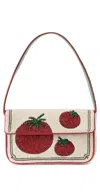 Staud Tommy Beaded Bag Tomato In Tomato