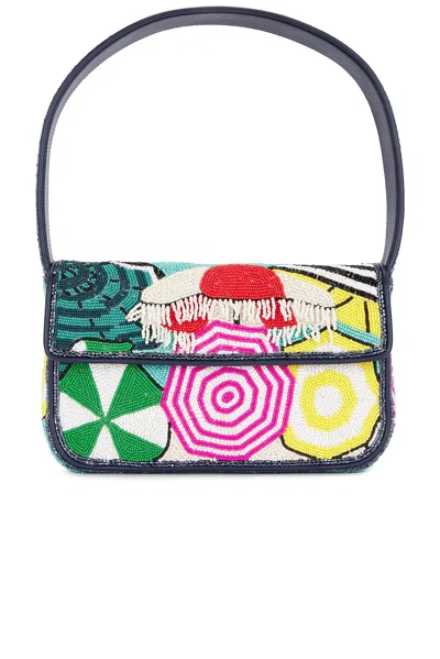 Staud Multicolor Tommy Beaded Bag In Umb Umbrellas