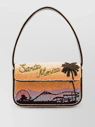 Staud Tommy Beaded Clutch Bag