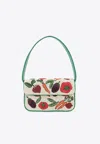 Staud Tommy Beaded Crudité Shoulder Bag In White