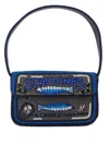 Staud Tommy Beaded Fish-motif Shoulder Bag In Blue