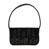 Staud Tommy Beaded Skyline Shoulder Bag In Black