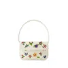 STAUD TOMMY BEADED SHOULDER BAG - SYNTHETIC - WHITE