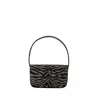 Staud Tommy Beaded Shoulder Bag - Synthetic Leather - Black