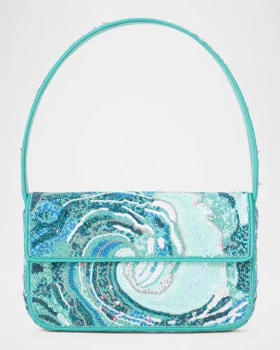 Staud Tommy Beaded Shoulder Bag